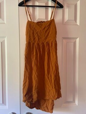 Wild Fable Mustard Spaghetti Strap Mini Dress